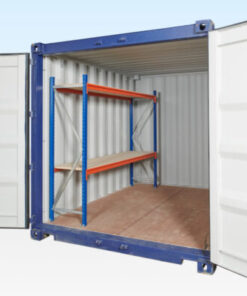 Adjustable, Heavy Duty Two Tier Container Racking (Single Bay)