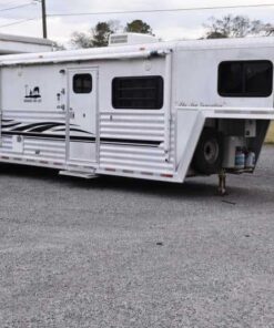 2003 Bloomer 8414LQ 4 Horse Trailer with 14' Short Wall