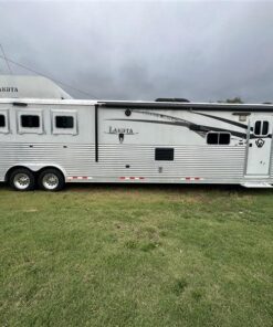 2014 Lakota Bighorn 8416, Generator, Couch, Dinette 17’ Shortwall, 4 Horse Trailer, 12' Slide.