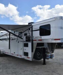 2018 Lakota Charger LQ Stock Trailer with 9' Short Wall