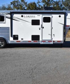 2022 Lakota Charger LQ 2 Horse Trailer with 9' Short Wall
