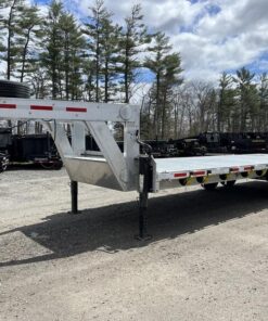 2024 Alum Line Trailers 8.5x24 13K Aluminum Gooseneck w/Flip-Over Ramps