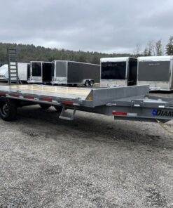 2024 Diamond C 8.5x20 20K Deckover Equipment Trailer w/ 72” Flip-Knee Ramps