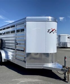 2024 Exiss Exhibitor Mini 615 Bumper Pull Stock Trailer, 8 pens
