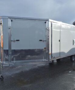 2024 Mission Trailers 101x24 Aluminum 4/5-Place Drive In/Out Deckover w/Galvanized Pkg, Canopy