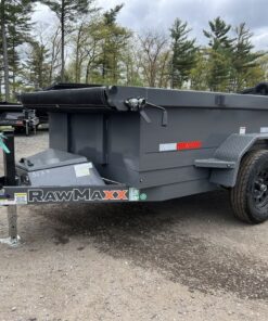 2024 RawMaxx 5X10 7K Powder Coated Dump Trailer w/Tarp Kit