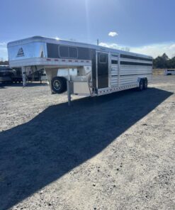 2025 Elite Trailers 8'x28' Show Cattle Stock Combo Trailer