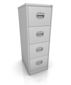 Site Office 4 Drawer Metal Filing Cabinet