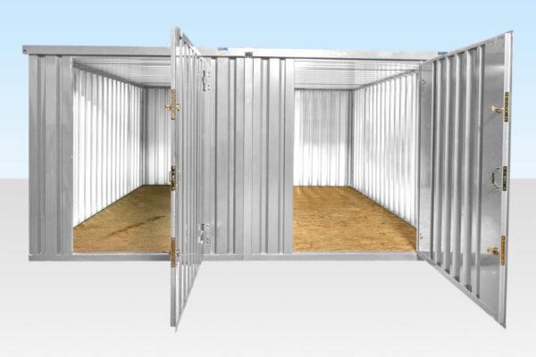 4M X 4.2M Side Linked Flat Pack Container Bundle (Galvanised) - Image 4