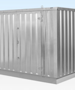4M X 2.1M Flat Pack Container Store – Galvanised