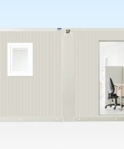 6.5M X 4.6M Side Linked Flat Pack Container Office