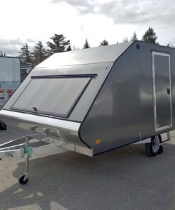 Mission Trailers 101x12 Aluminum 2-Place Crossover w/Mats & Guides, Rear Canopy