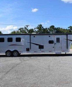 New 2024 Lakota 8313RKBGLQ Charger 3 Horse Trailer with 13' Short Wall