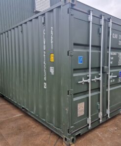 New 20Ft Shipping Container One Trip Green Easy Opening Door