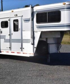 Used 1998 Silver Star 2HGN 2 Horse Trailer with 6' Short Wall