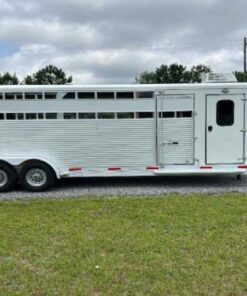 Used 2022 Shadow STK Stock Trailer with 8′ Short Wall